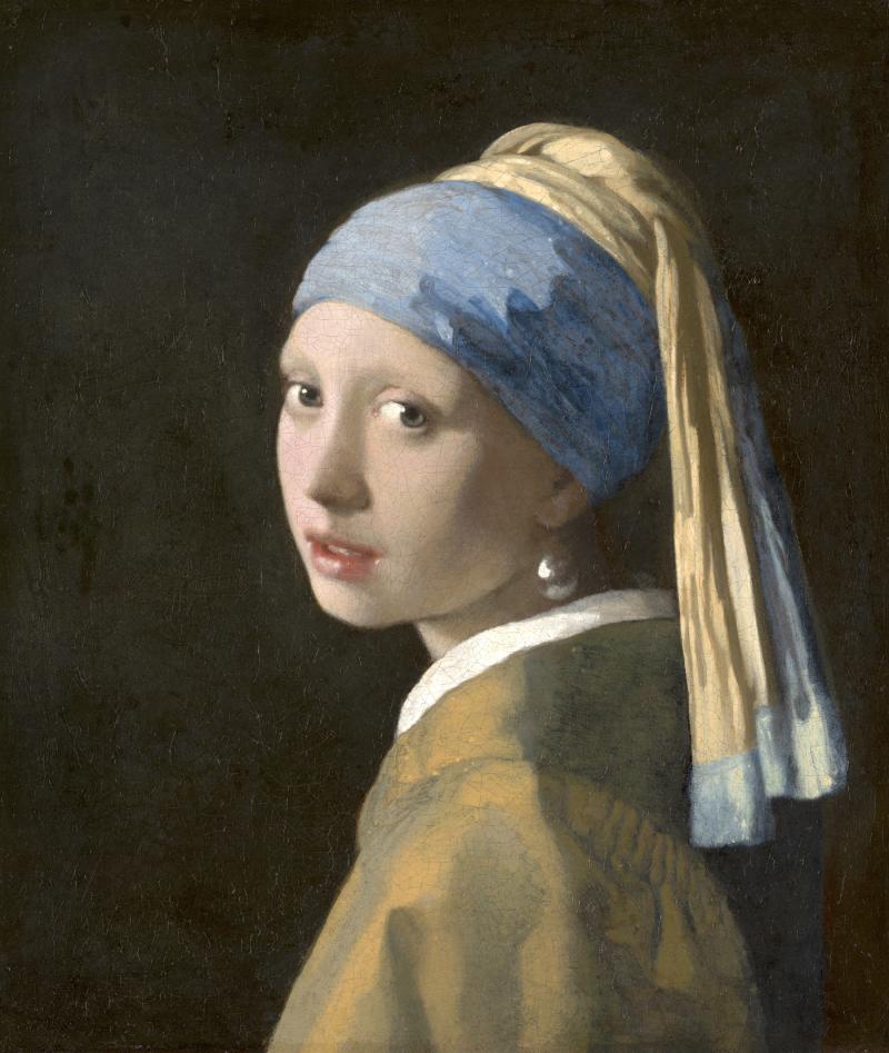 Johannes Vermeer  Meisje met de parel, ca.1665 Doek, 44,5 x 39 cm  Mauritshuis, Den Haag, Photographer: © Ivo Hoekstra  Credits: Mauritshuis, The Hague 