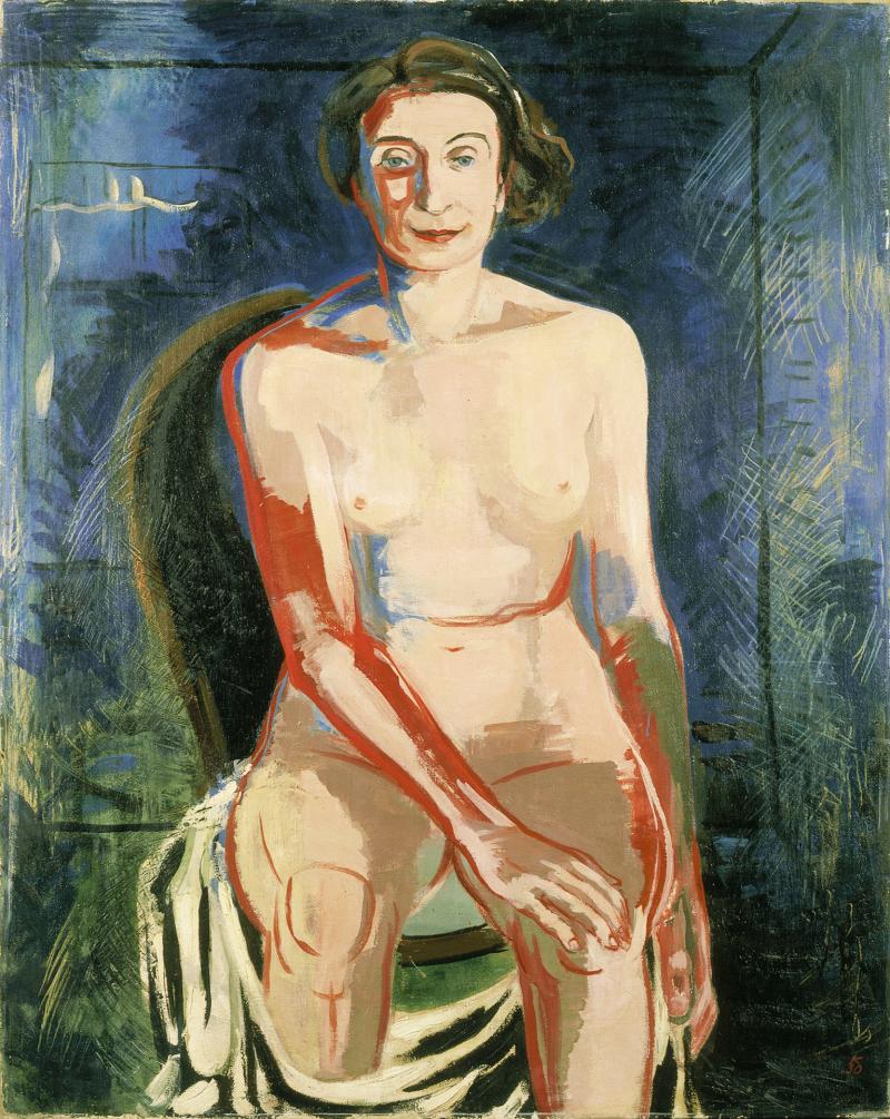 Karl Kluth (1898-1972) Sitzender weiblicher Akt (Hannah Kluth) | Seated female nude (Hannah Kluth), 1930 Öl auf Leinwand | oil on canvas, 100 x 80 cm © Vera Kluth