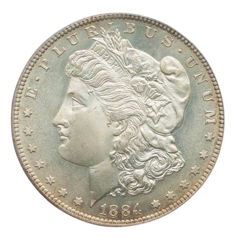 1884-S, PCGS MS 67 CAC Estimate $300/500,000 Courtesy Sotheby’s