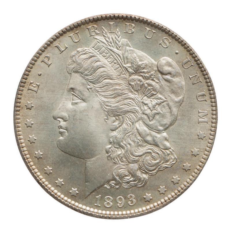 1893-S, PCGS MS 65 CAC Estimate $300/500,000 Courtesy Sotheby’s