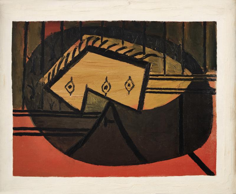 Pablo Picasso Tête (Nature morte à la guitare), 1927-28 oil on canvas 60 by 73 cm.