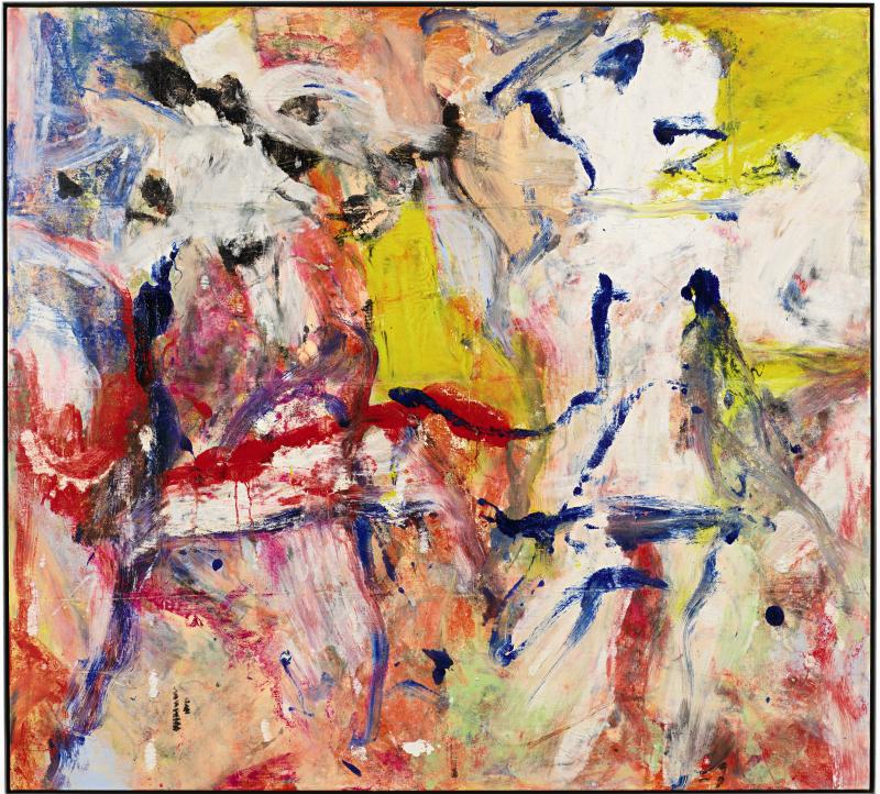 Willem de Kooning Untitled oil on canvas 137.1 by 152.4 cm. Executed in 1977.