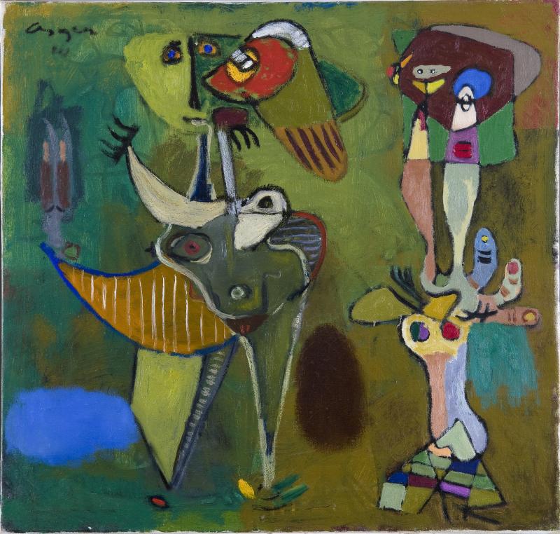 Asger Jorn: Uten tittel (Untitled / Inspiration) 1941, Öl auf Leinwand, 60 x 64 cm, Canica Art Collection © VG Bild Kunst