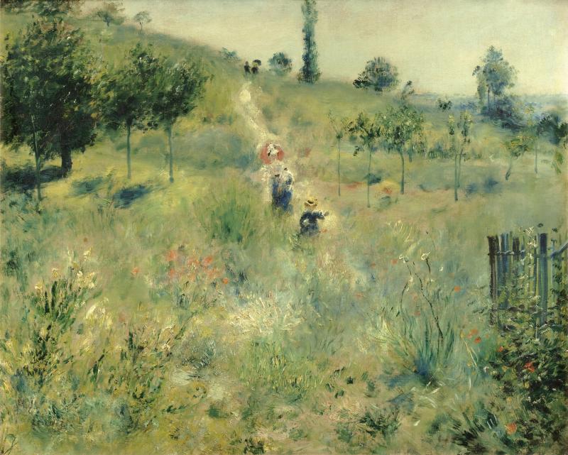 Auguste Renoir Ansteigender Weg durch hohes Gras, 1876/77Öl auf Leinwand, 60 x 74 cmMusée d’Orsay, Paris© Musée d‘Orsay, Dist. RMN-Grand Palais / Patrice Schmidt