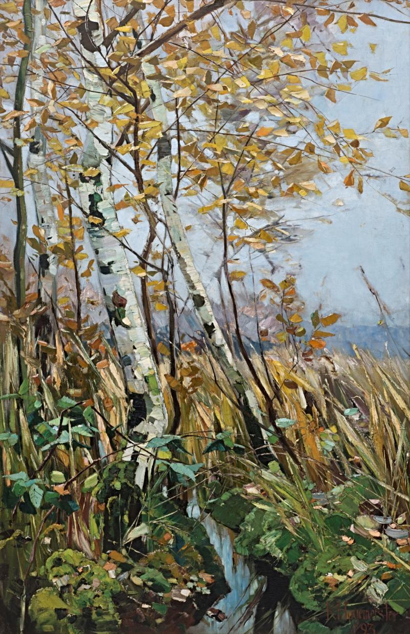 Karl Hagemeister,  Birkenwäldchen im Herbst, 1893, © Repro: Kai-Annett Becke