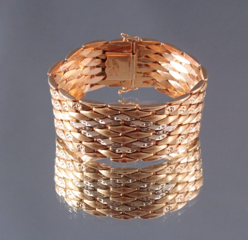 Los-Nr. 7 Gliederarmband 750/000 Gelb Gold Ausruf: 1.500,00 €