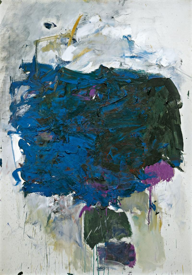 Lot 120 Joan Mitchell Untitled oil on canvas 63 3/4 by 44 3/4 in. 169.5 by 113.7 cm. Executed circa 1964 Estimate $1.8/2.5 million Sold for $2,535,000