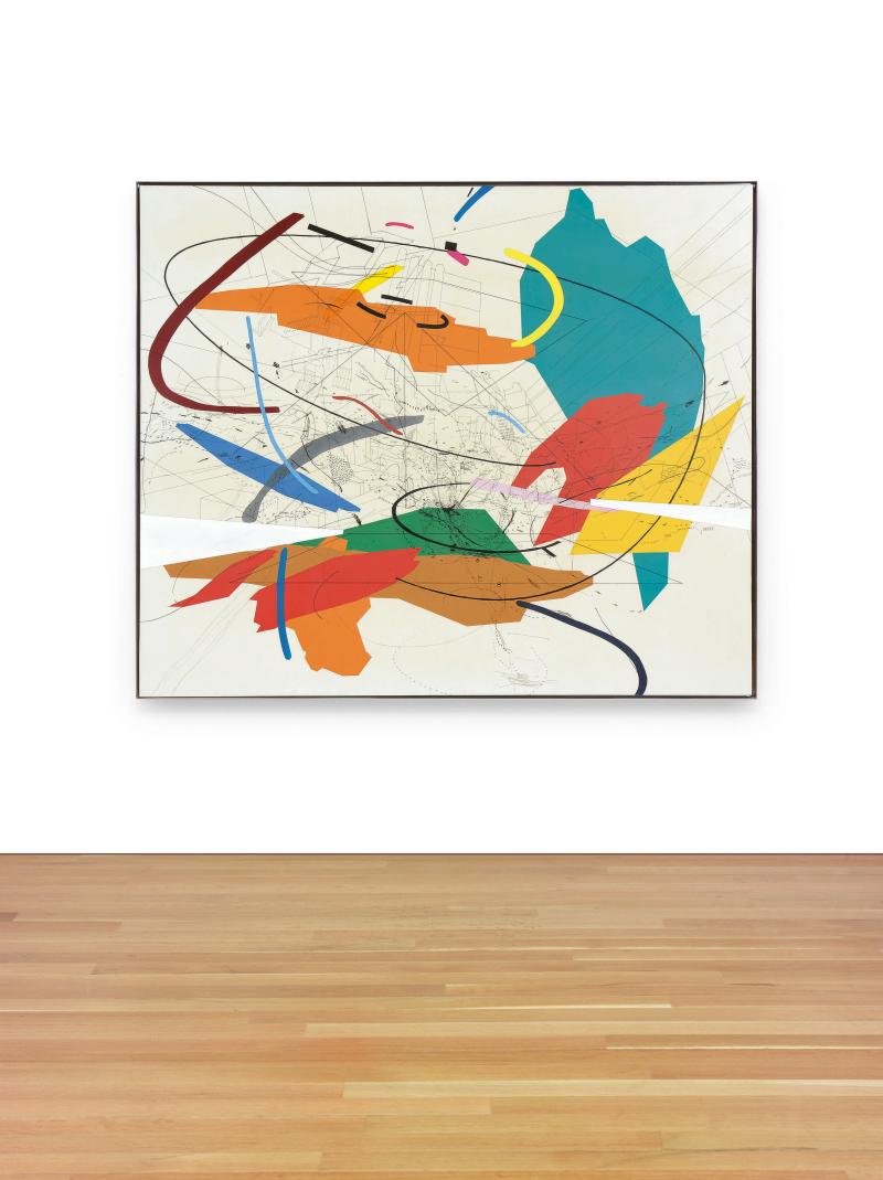 Lot 424 A Diversity Of Voices: Property From A Prominent Midwest Collection Julie Mehretu UNTITLED 2 signed and dated 1999 on the reverse ink and polymer on canvas mounted to board  59 3/4 by 71 3/4 in. 151.8 by 182.2 cm. Estimate $1/1.5 million Sold for $2,535,000