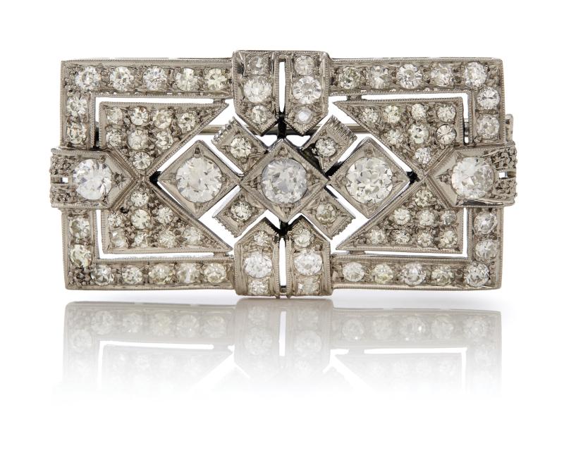 Diamond Brooch, 1920s - Jewels Online