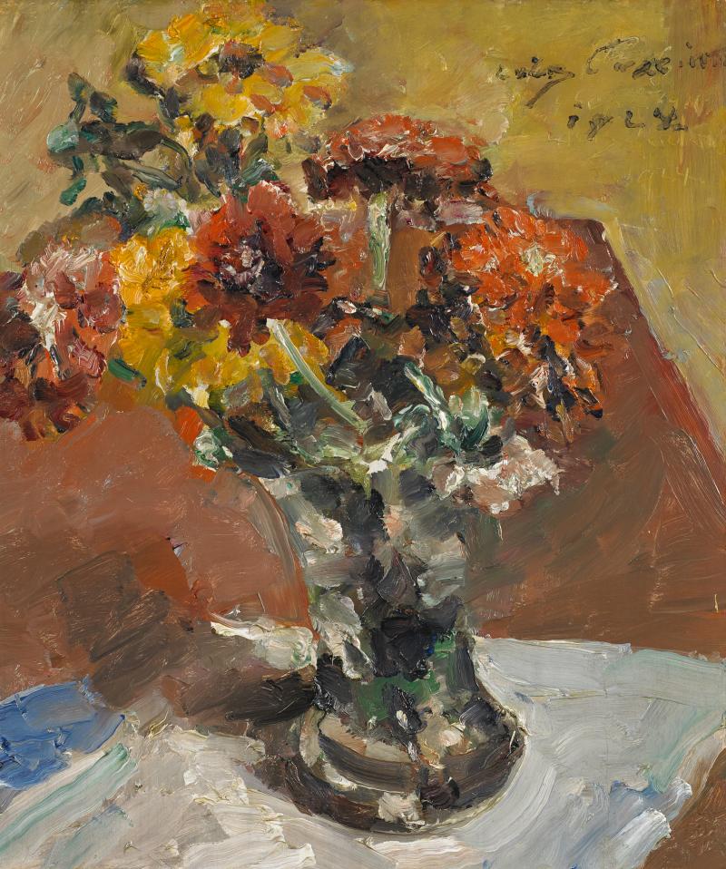 Lovis Corinth Herbstblumen in Vase | 1924 Öl auf Holz | 56 x 48cm Ergebnis: 490.200 Euro