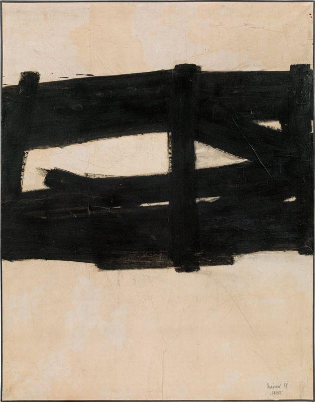 Arnulf Rainer*  Brücke, 1951 Öl auf Papier auf Leinwand; gerahmt, 158 x 123 cm Schätzpreis:	150.000 - 300.000 EUR