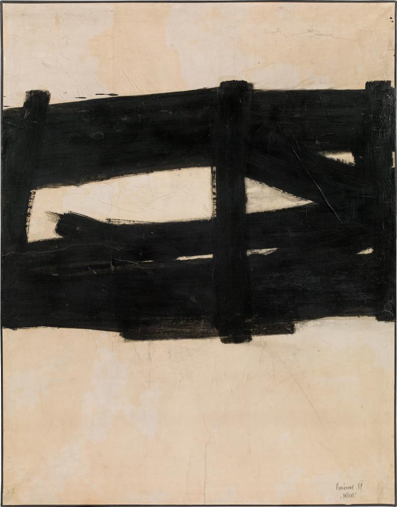 Arnulf Rainer (geb. 1929) Brücke, 1951 Öl auf Papier auf Leinwand; 158 x 123 cm