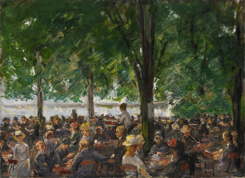 Max Liebermann Gartenlokal 1920 – 22 Öl auf Leinwand 54,5 x 75cm Ergebnis: 678.500 Euro