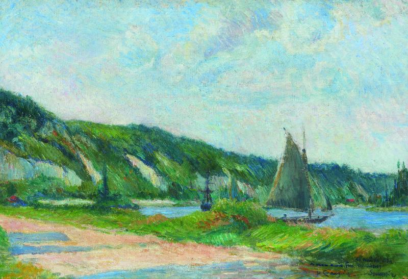 Paul Gauguin Les falaises de la Bouille | 1884 Öl auf Leinwand | 38,3 x 56,2cm Ergebnis: 803.500 Euro