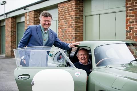 Current DP215 owners and vintage racers Nigel (left) and Neil (right) Corner with their beloved DP215 (Credit – Simon Clay © 2018 Courtesy of RM Sotheby’s).