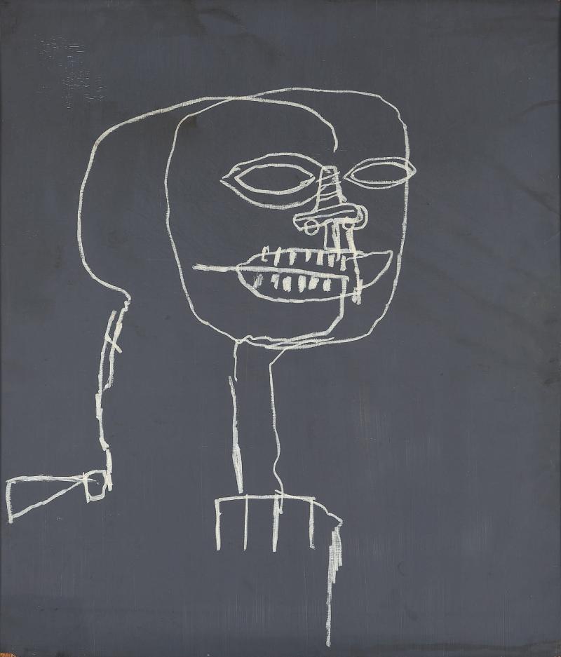 Jean-Michel Basquiat Untitled 1988 Oil stick and acrylic on plywood 106.7 by 91.4 cm | 42⅛