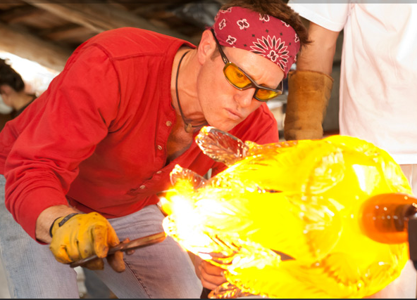 RTISTS AT WORK/DEMONSTRATIONS Rob Stern Glass Blowing Demonstration