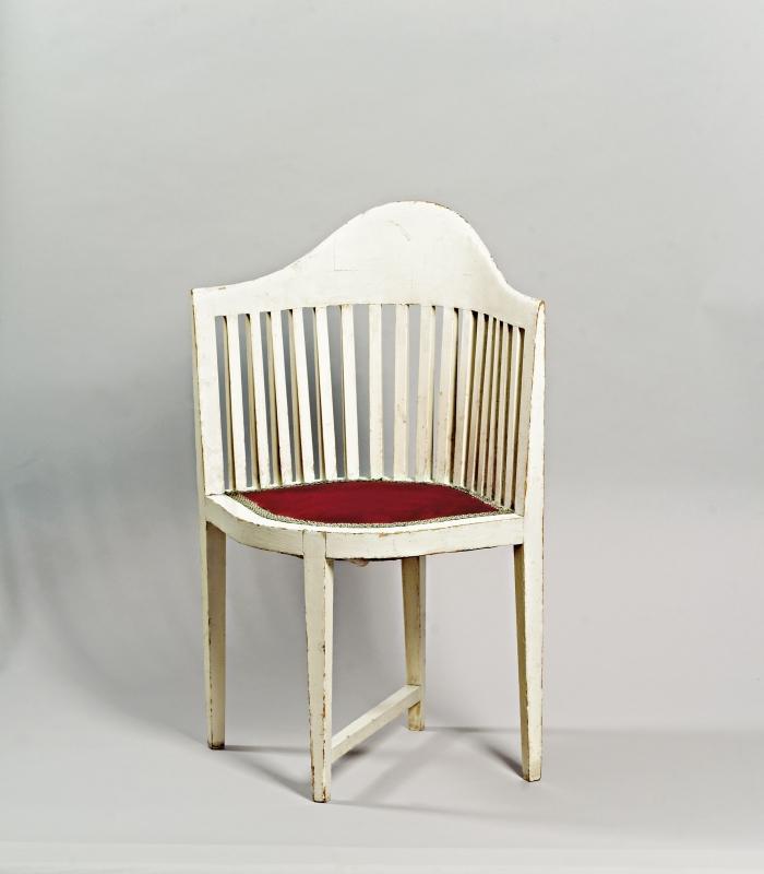 Josef Hoffmann, Damenfauteuil der Casa Piccola, des Modesalons der Schwestern Flöge, Probierräume, 1904 © ©Leopold Museum, Wien