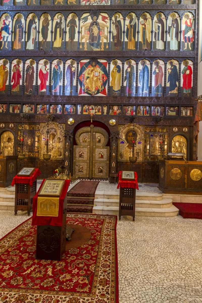 Ikonostase in der Russischen Gedächtniskirche in Leipzig © Roland Rossner/Deutsche Stiftung Denkmalschutz