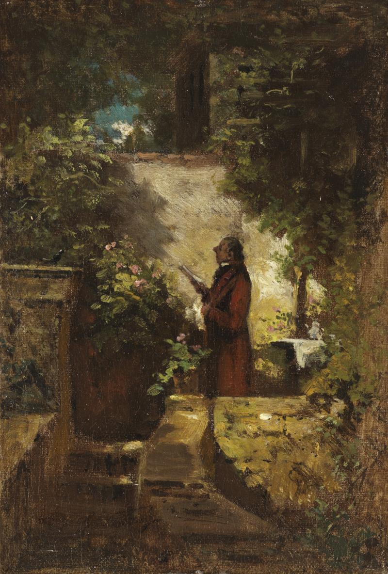 € 87.500* Aufruf: € 36.000 Nr. 18: Carl Spitzweg – Am Sonntagmorgen