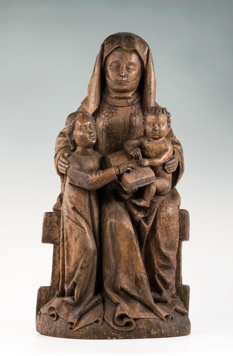 Süddeutsch, Anna selbdritt mit lesender Maria, Anfang 16 Jh. © Suermondt- Ludwig-Museum, Foto: Anne Gold, Aachen