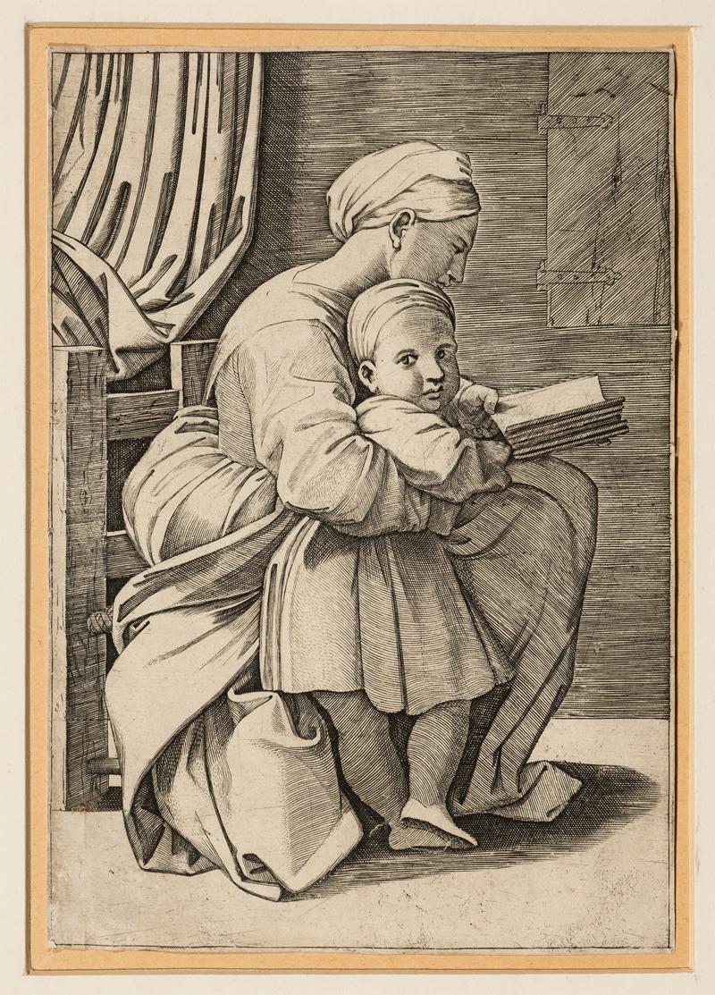 Anonym nach Raffael, Lesende Mutter mit Kind, 16. Jh. © Suermondt-Ludwig- Museum, Foto: Anne Gold, Aachen