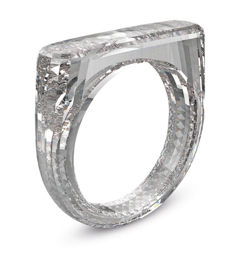 Lot 22 Sir Jony Ive and Marc Newson The (Red) Diamond Ring, A Diamond Foundry® Created Diamond a Diamond Foundry® created diamond This bespoke ring, created exclusively for the (RED) Auction, will be made to fit the buyer (up to a size 5). Estimate $150/250,000 Sold for $256,250