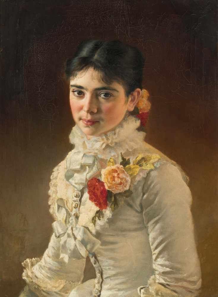 Russland, um 1882 Portrait einer jungen Dame, wohl aus der Familie von Sergej und Mariya Mouromtsev-Klimentova. Schätzpreis:	20.000 - 30.000 CHF