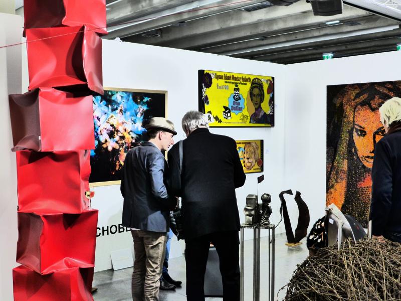 Vernissage 22. ART Innsbruck  2018 (c) findART.cc Foto frei von Rechten.