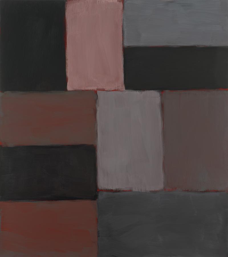 Lot 216 Sea Scully, Wall fo Light Pink Grey Sky