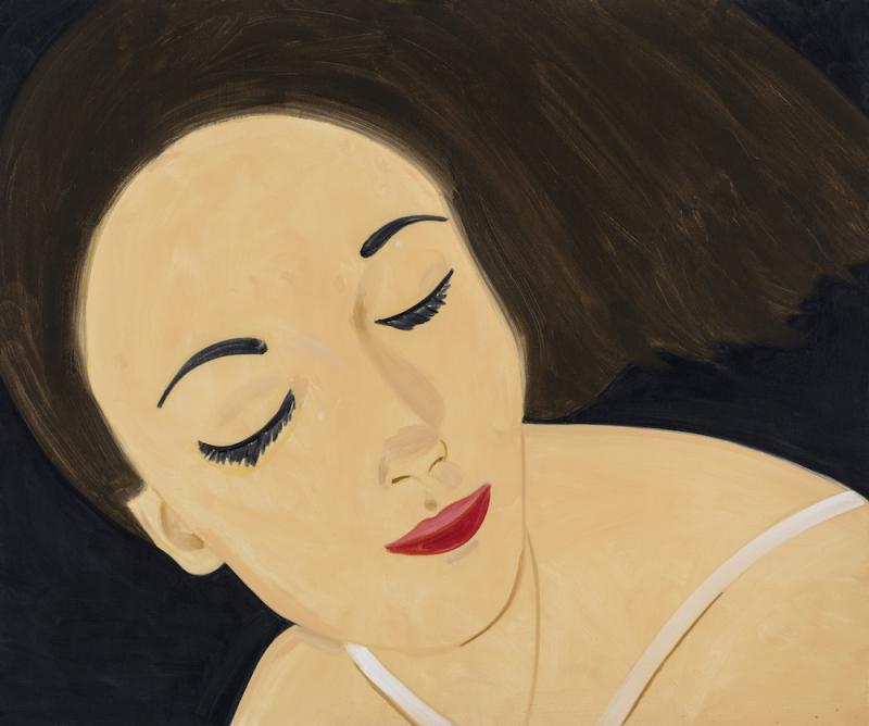 Alex Katz Laura 11, 2017 Oil on linen 152,4 x 182,9 cm (60 x 72 in) (AKZ 1625)