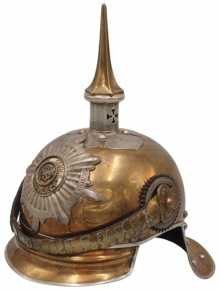 Preußischer Helm für Offiziere des Gardes du Corps / Garde-Kürassier-Regiments, um 1900 Mindestpreis:	4.900 EUR Aufrufpreis:	4.900 EUR