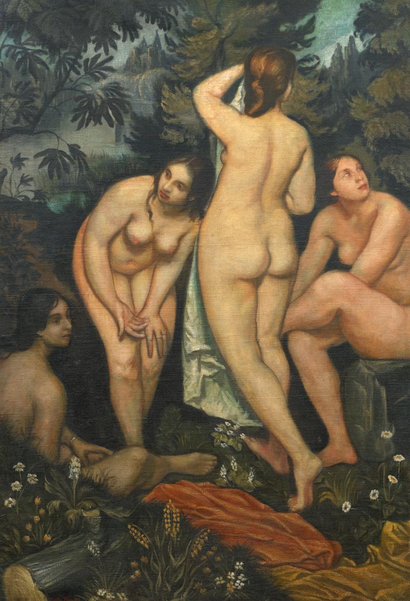 Émile Bernard (1868 - 1941) Die vier Badenden | Öl auf Leinwand | 178 x 122,5 cm | WVZ-Nummer 749 Ergebnis: 49.020 Euro