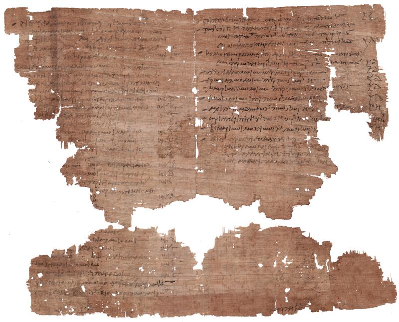 Verzeichnis von Ausgaben an Wein; Papyrus Griechisch, Ägypten, 21. April 321 n. Chr. – © Österreichische Nationalbibliothek