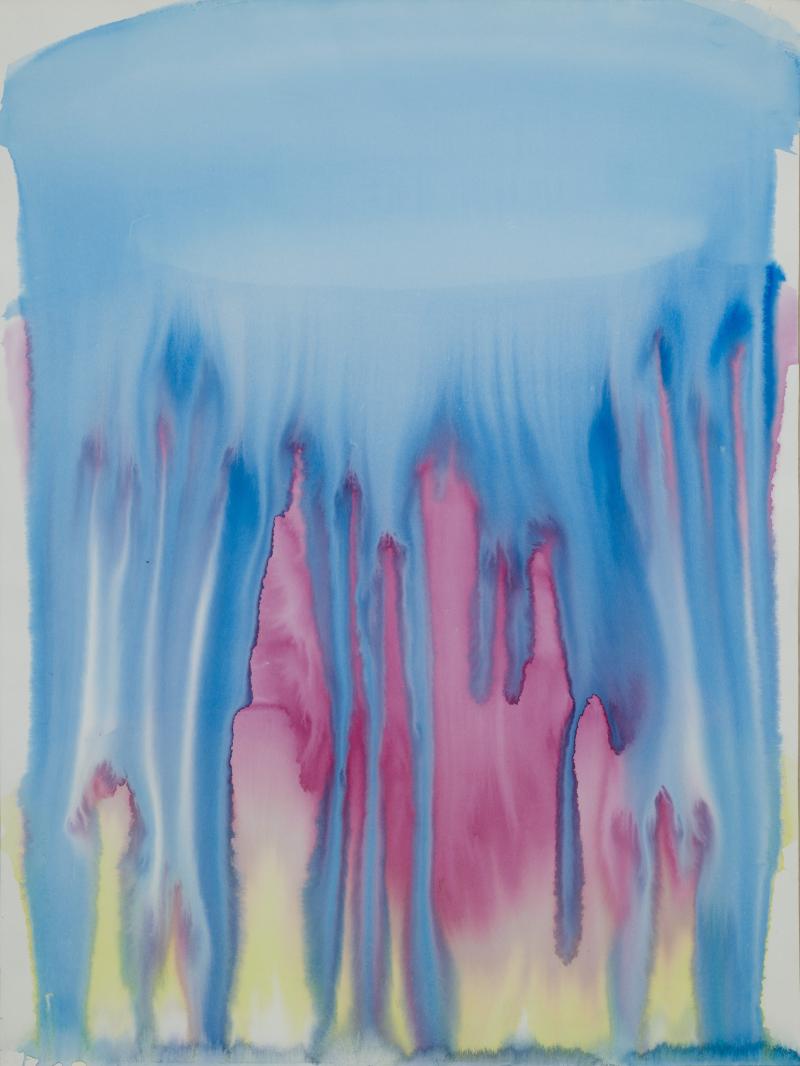 Miriam Cahn atombombe, 1986, 1986 watercolor 50 x 42 cm (19 5/8 x 16 1/2 in.) cahn_86_14-4510 Courtesy the artist, Galerie Jocelyn Wolff, Paris and Meyer Riegger Berlin, Karlsruhe Photo: François Doury