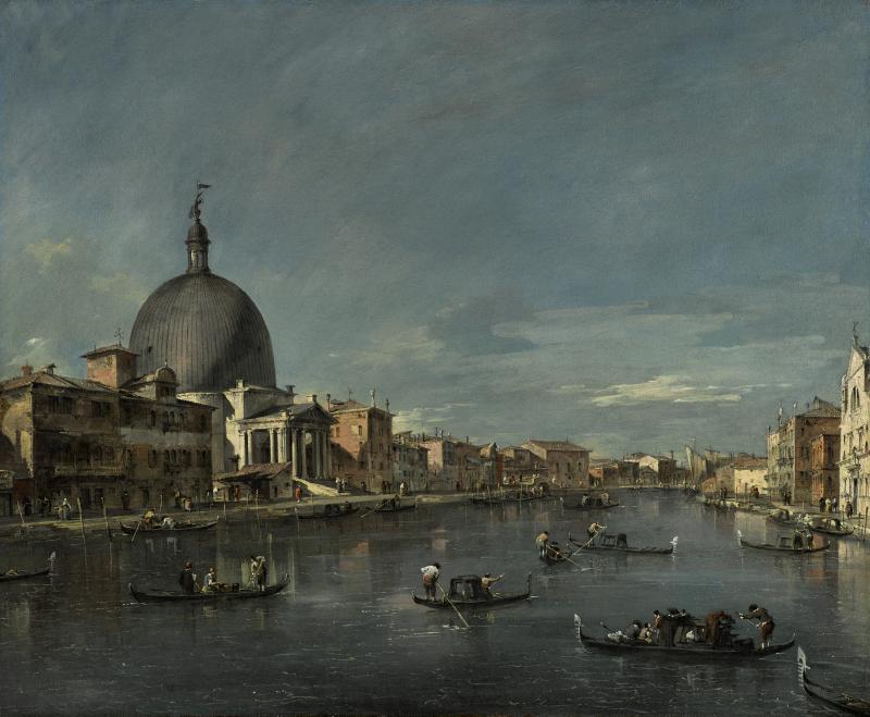 Guardi_VENICE, A VIEW OF THE GRAND CANAL WITH SAN SIMEONE PICCOLO_£1 - 1.5 million