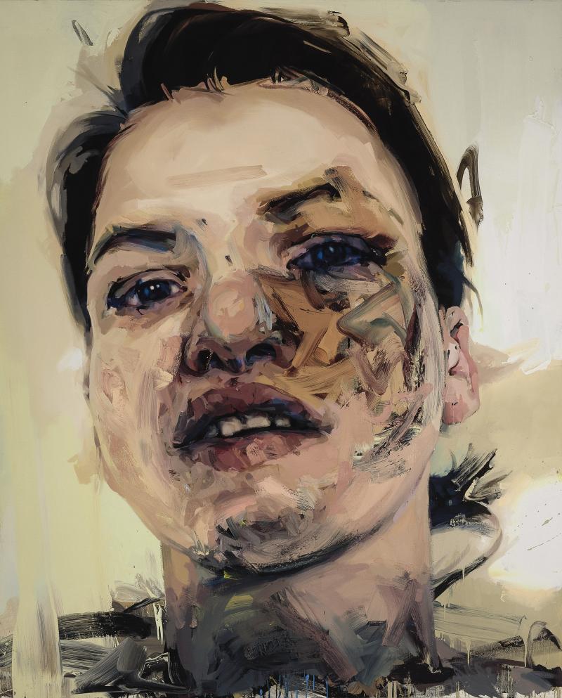 Lot 8. Jenny Saville, Shadow Head, 2007-13, oil on canvas, est. £3,000,000-5,000,000