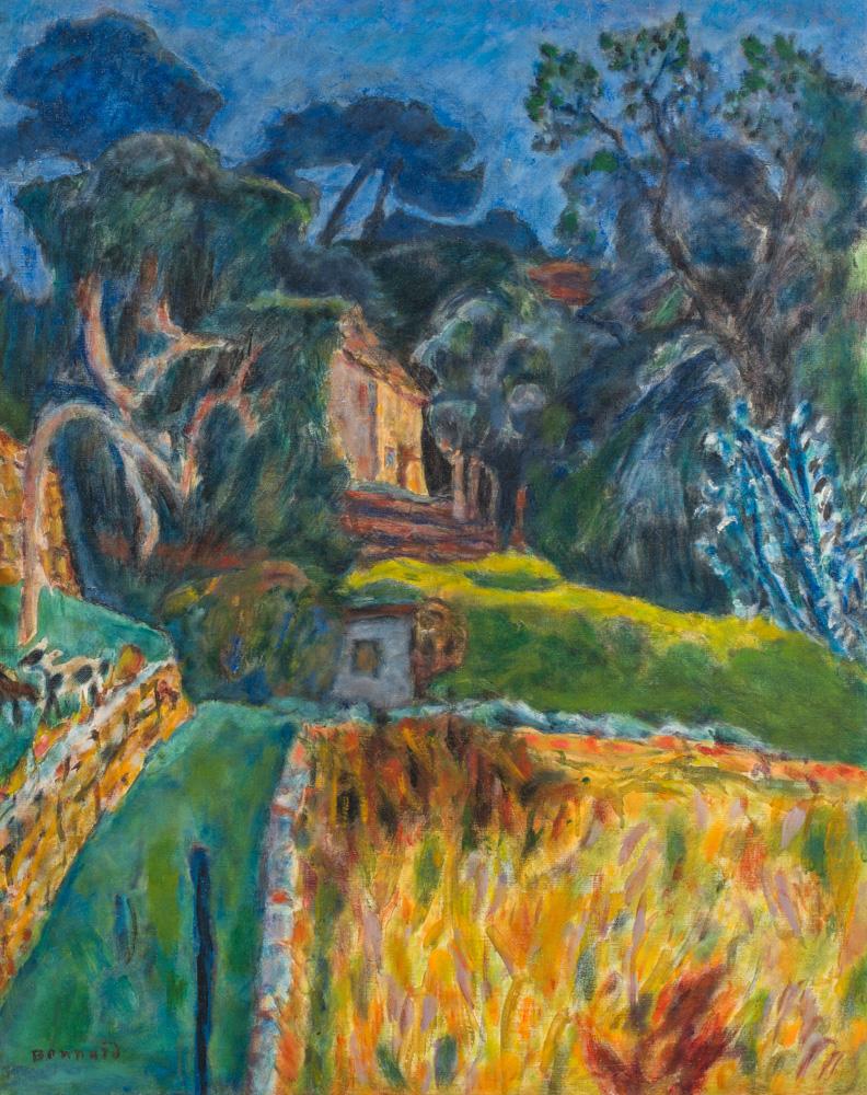 Pierre Bonnard 1867–1947 Paysage méridional, l'enclos aux chèvres, 1944/1945  Verkauft für: 243'080 CHF