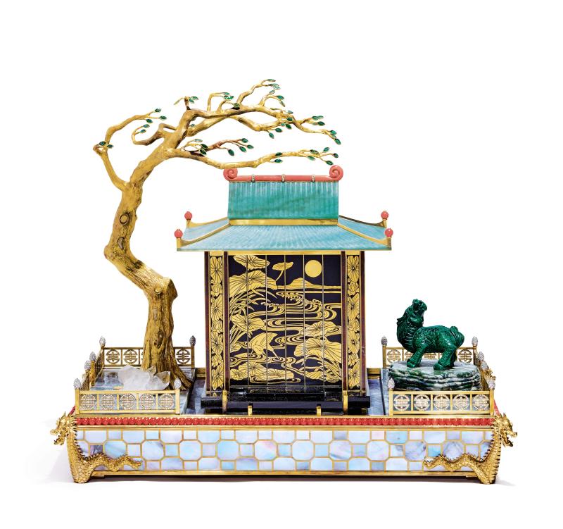 Lot 2263 - Cartier, Le Temple Chinois Au Dragon Mystery Clock 562