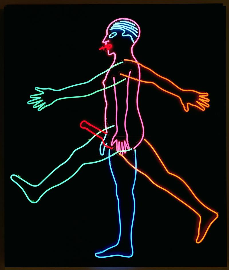 Bruce Nauman, Marching Man, 1985 © Hamburger Kunsthalle / bpk © VG Bild-Kunst, Bonn Foto: Elke Walford