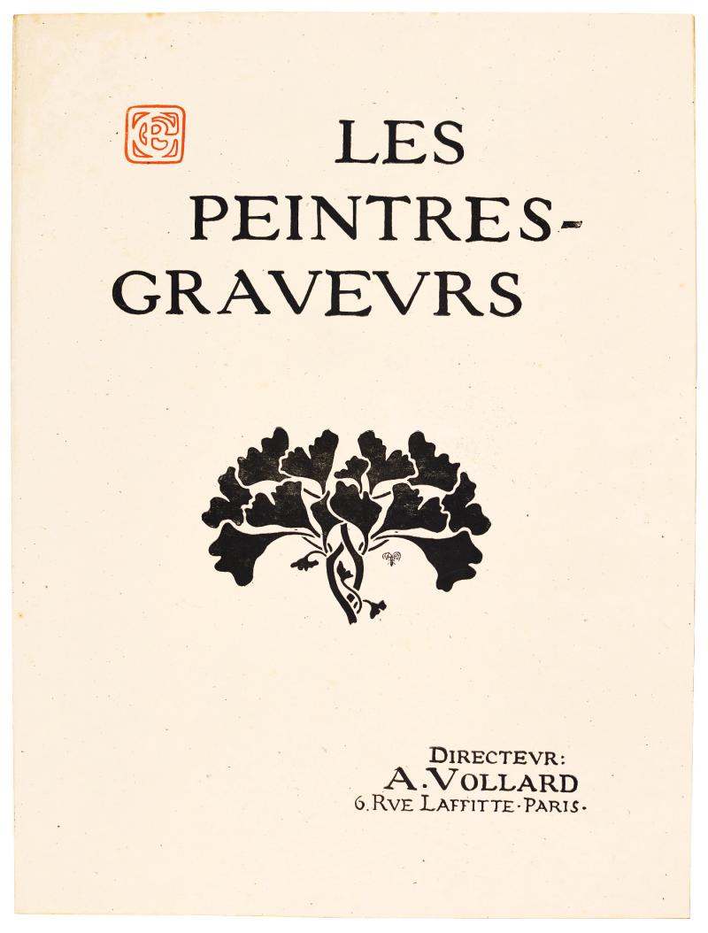 Ambroise Vollard  Title page from Les Peintres-Graveurs  (cf. Johnson pp. 127-155)