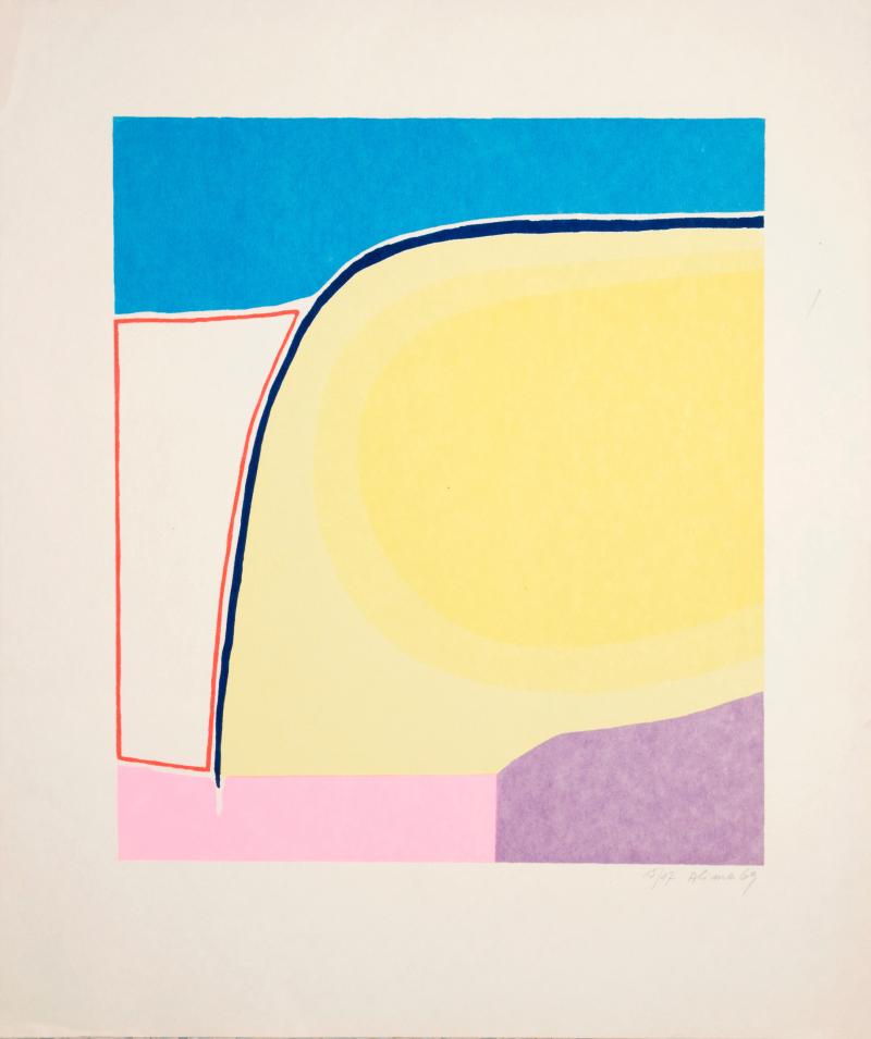 Alima, Untitled, 1969, Siebdruck, courtesy/ Almacén