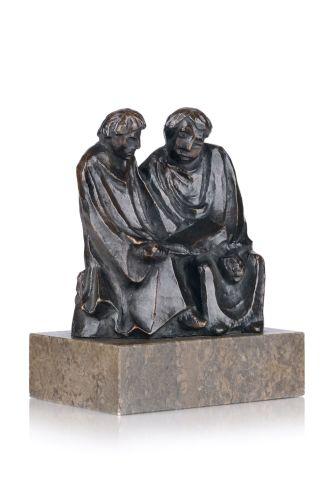 1011   Ernst Barlach "Die lesenden Mönche II (Die Buchleser)". 1921. 12.000 € Zuschlag		10.000 €