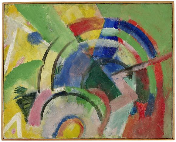 Franz Marc, Kleine Komposition IV, 1914, Franz Marc Museum, Kochel a. See