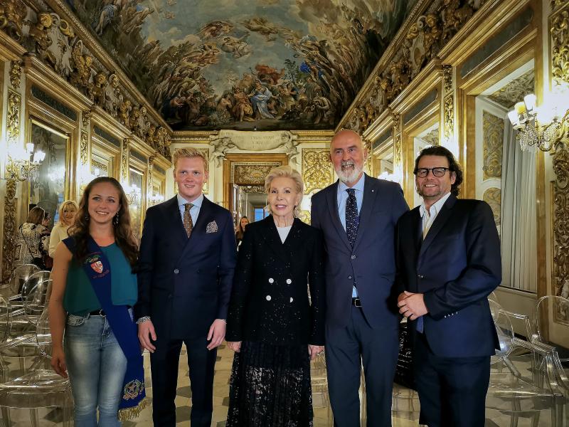 Letizia Perini, Membro del Consiglio Comunale di Firenze e Consigliera Metropolitana, Leon Löwentraut, Dr. h.c. Ute Ohoven, Carlo Francini, Dirk Geuer Fotos by Adrian Bedoy  (c) Adrian Bedoy