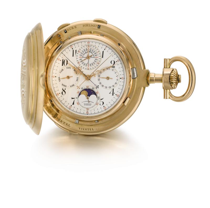 A. Lange & Söhne - Pink gold hunting cased clock watch, 1901 on white - Sotheby's Geneva 11 November 2019