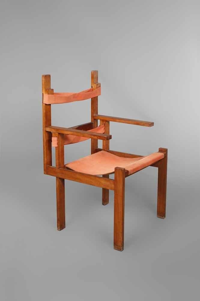 Marcel Breuer Lattenstuhl Entwurf 1924, Modell ti 1a, Ausführung wohl Tischlereiwerkstatt am Bauhaus Dessau  Aufrufpreis:	18.000 EUR