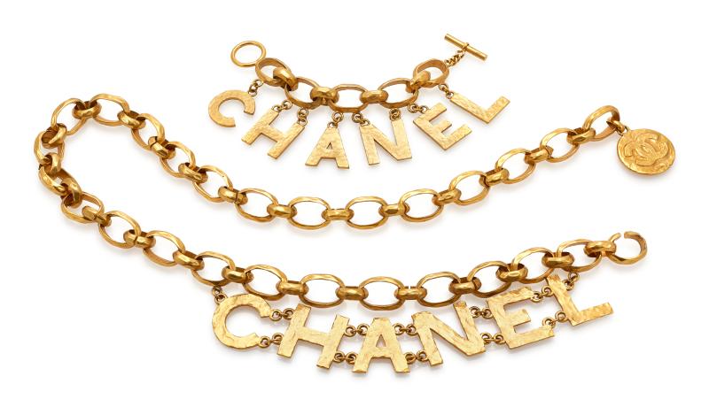 Chain belt and bracelet, Chanel (€200 - 300)