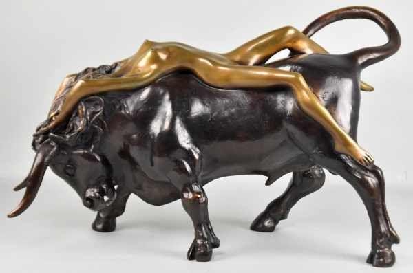 BRUNI Bruno (1935, Gradara,Italien) "Europa auf dem Stier", 2002 Mindestpreis:	800 EUR