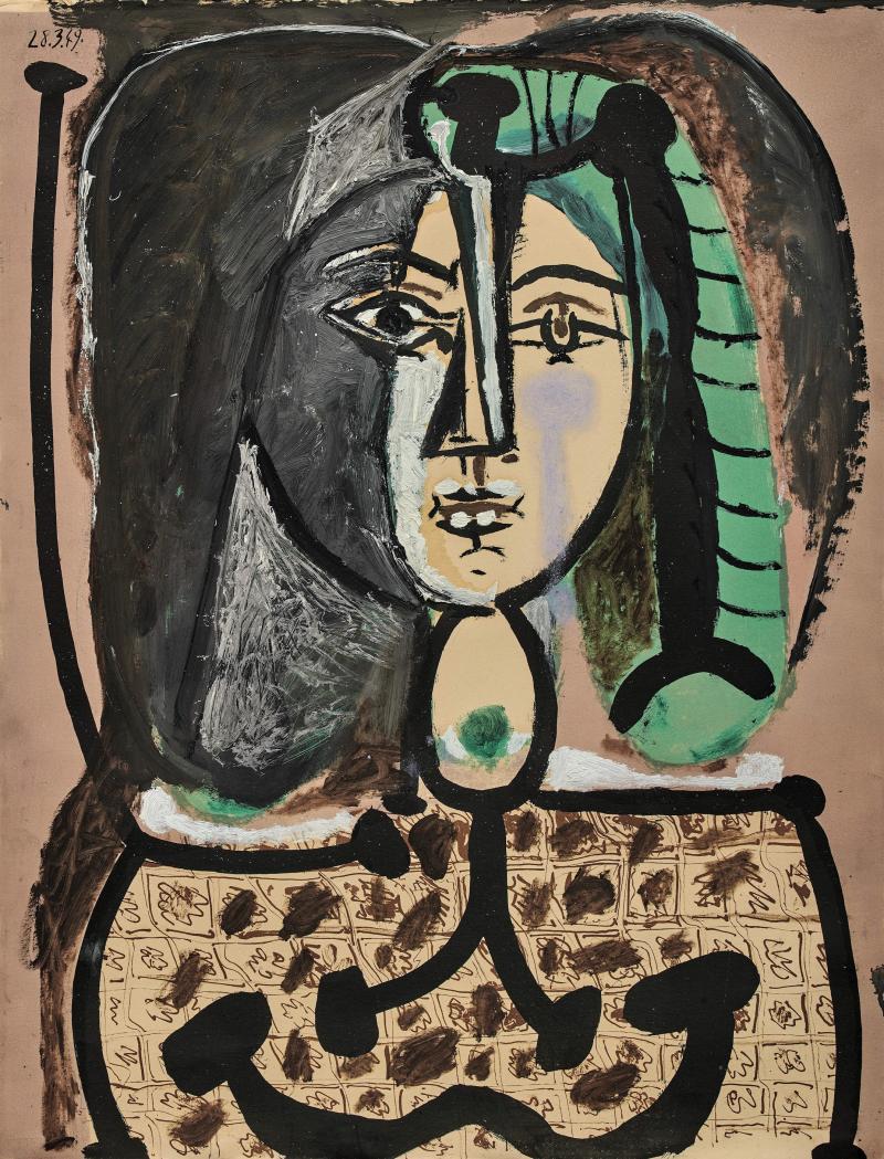 FEMME AU TABLIER PABLO PICASSO Thomas Gibson Fine Art